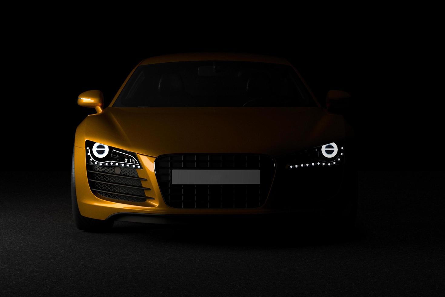 imagem de renderização 3d do carro audi r8 foto