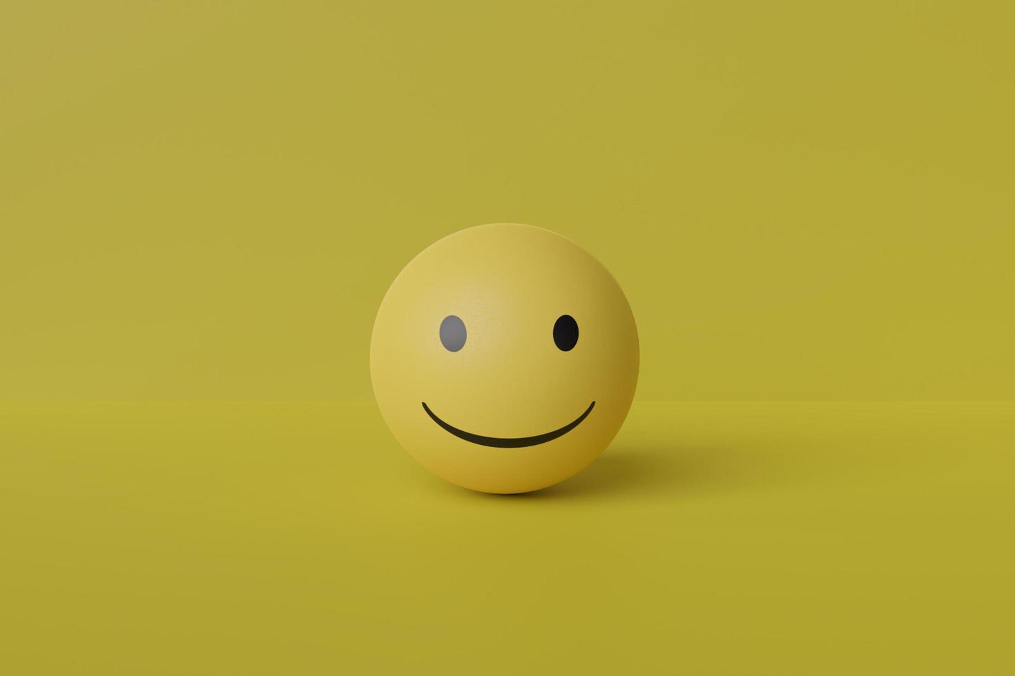 sorriso emoji fundo renderização em 3d foto