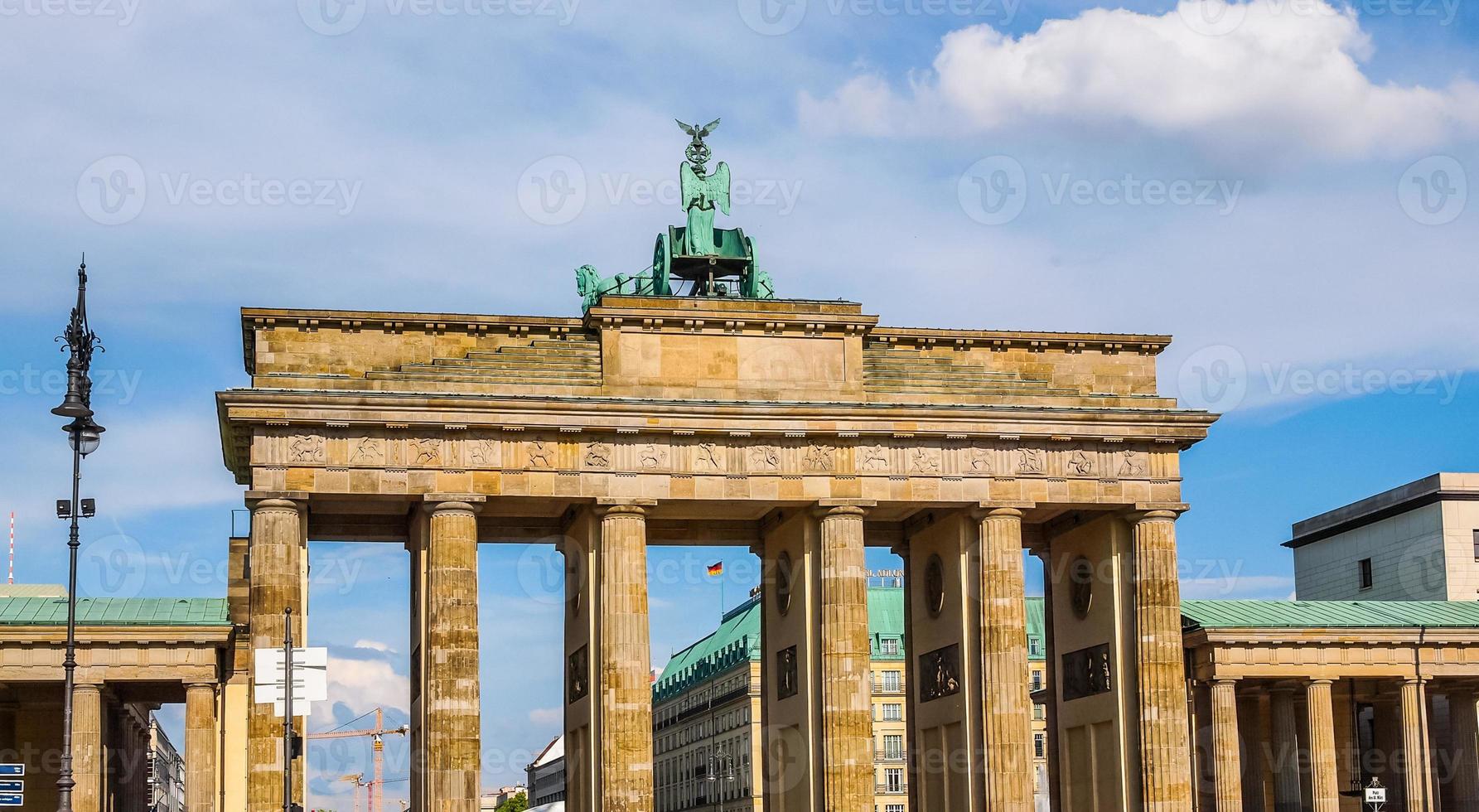 hdr brandenburger tor em berlim foto