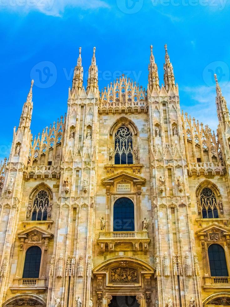 hdr duomo di milano catedral de milão foto