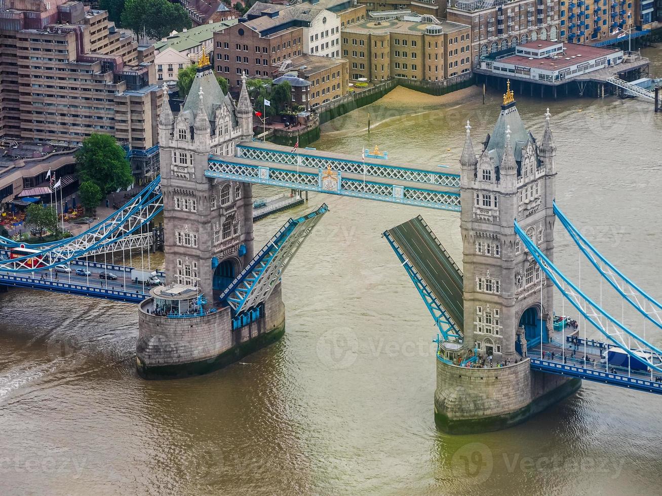 hdr vista aérea de londres foto