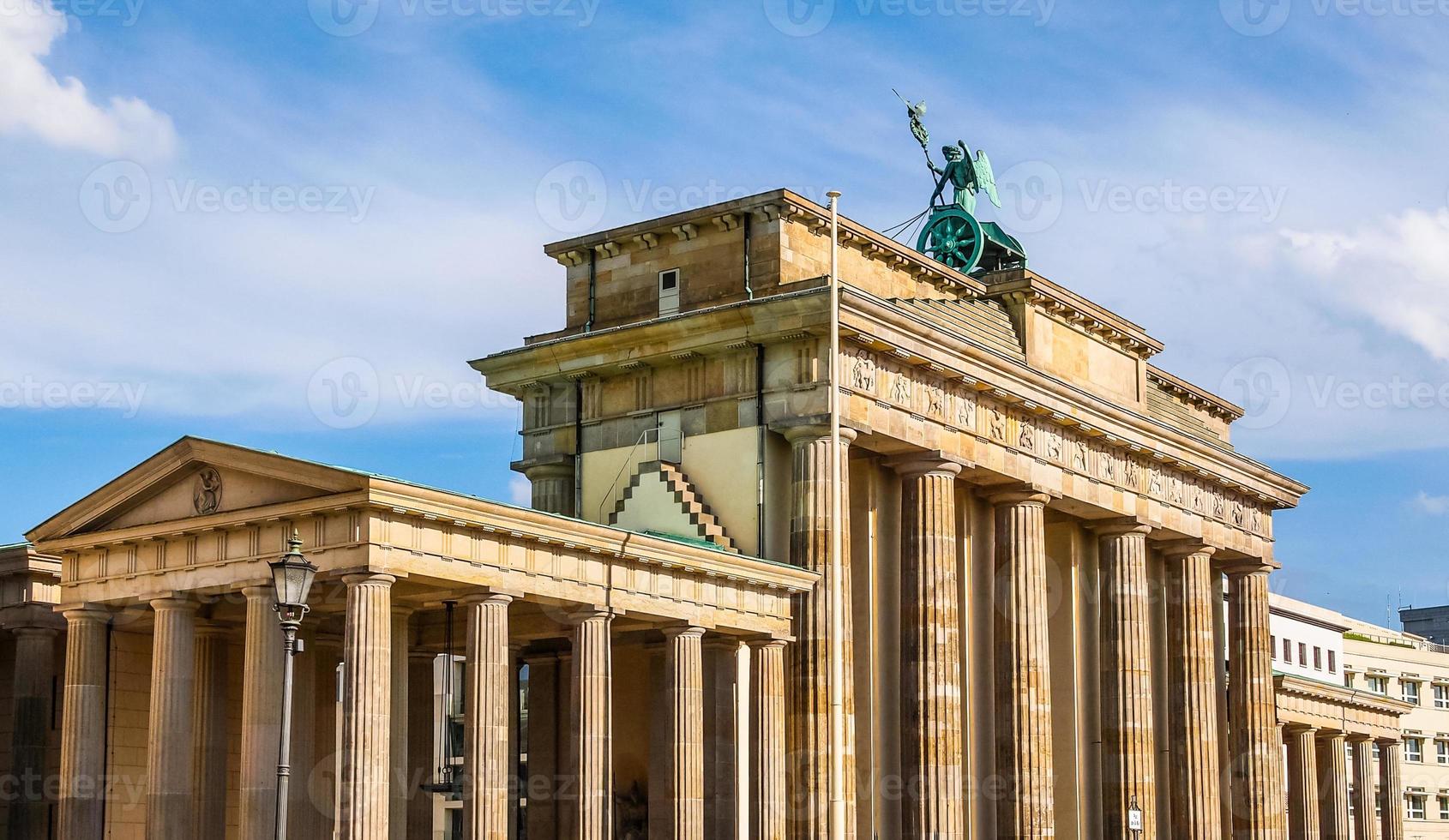 hdr brandenburger tor em berlim foto