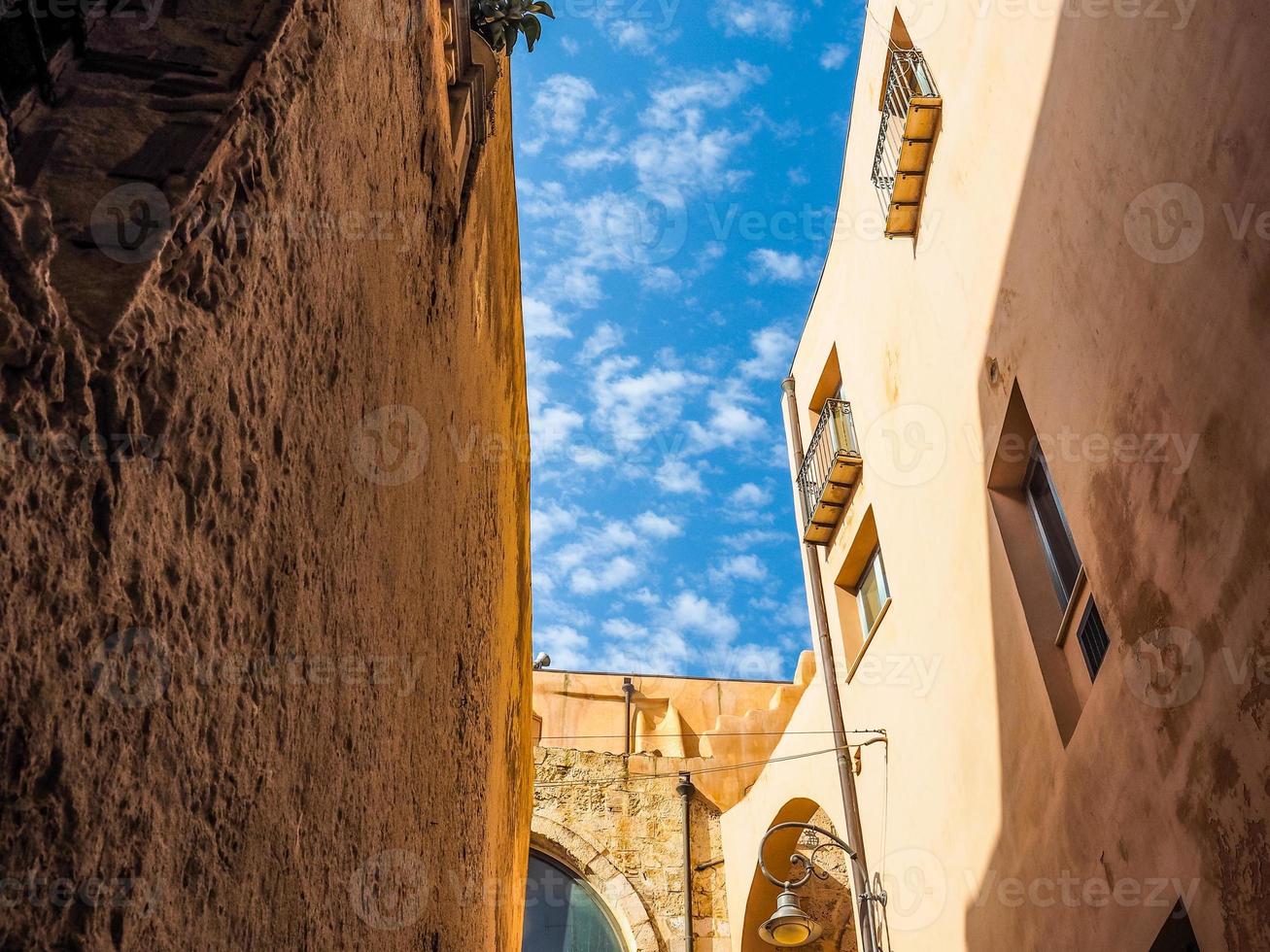 hdr casteddu que significa bairro do castelo em cagliari foto