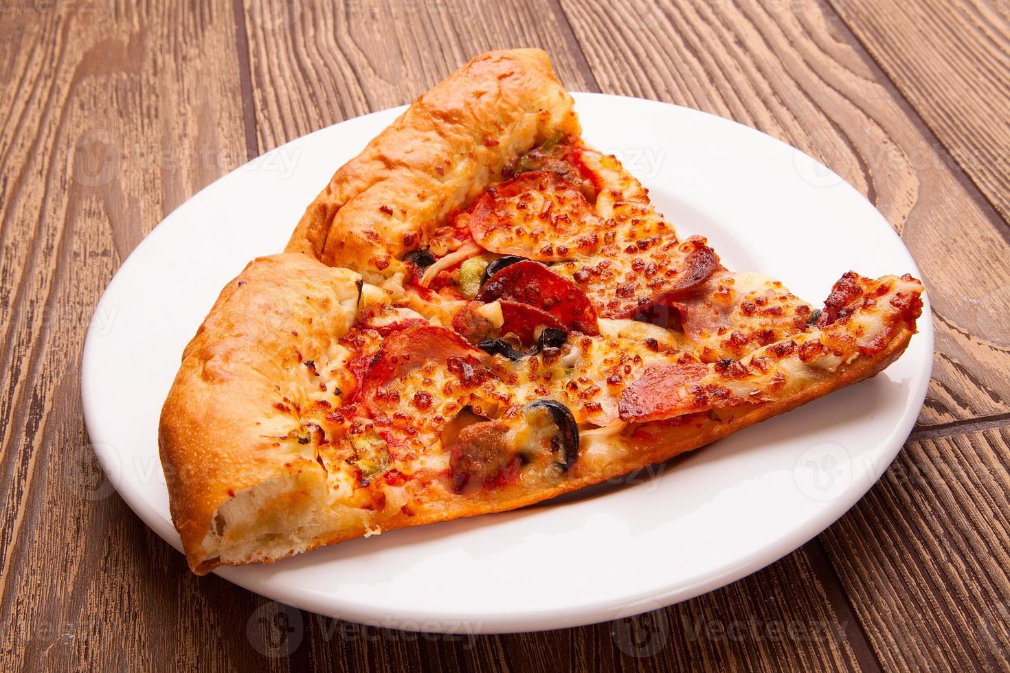 deliciosa pizza fresca foto