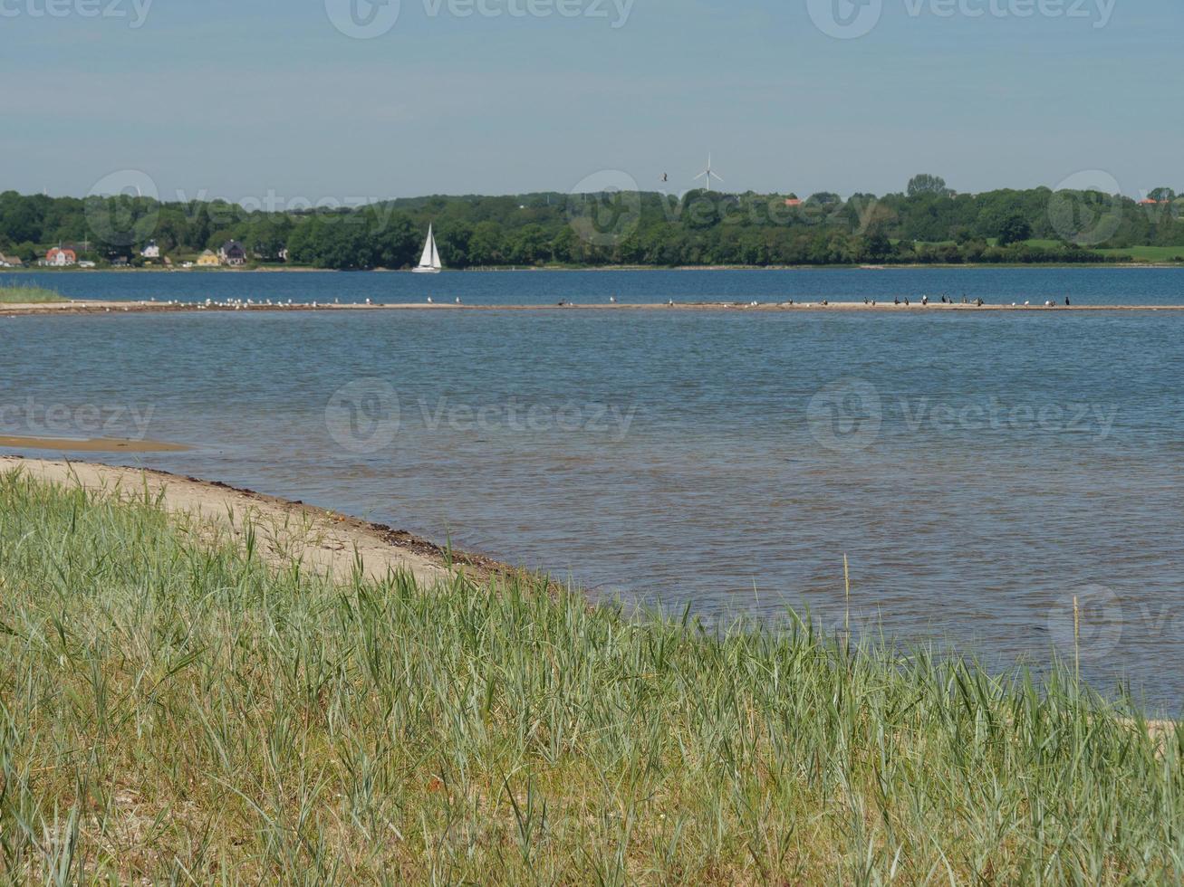 o mar Báltico perto de Flensburg na Alemanha foto