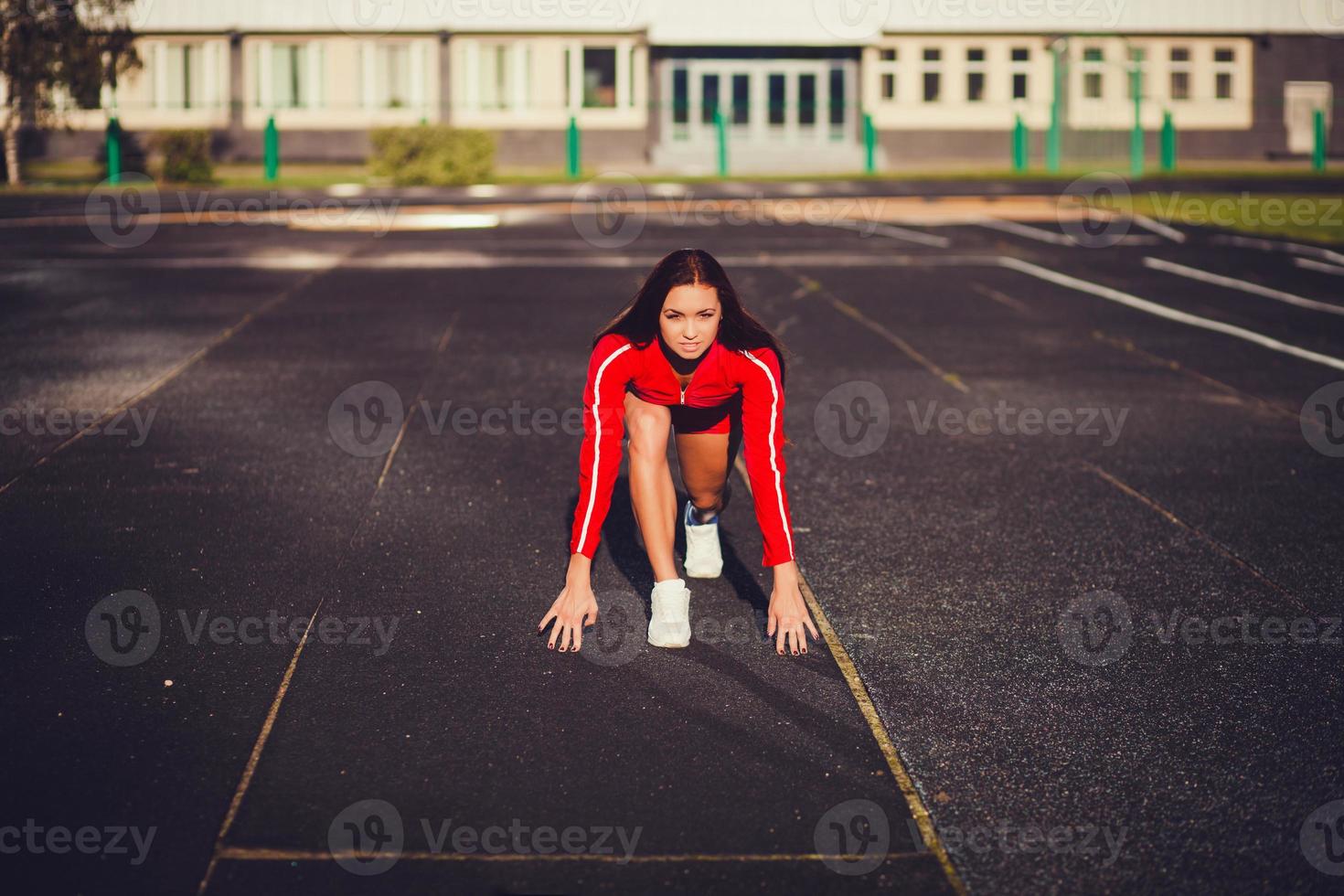 mulher jovem atleta foto