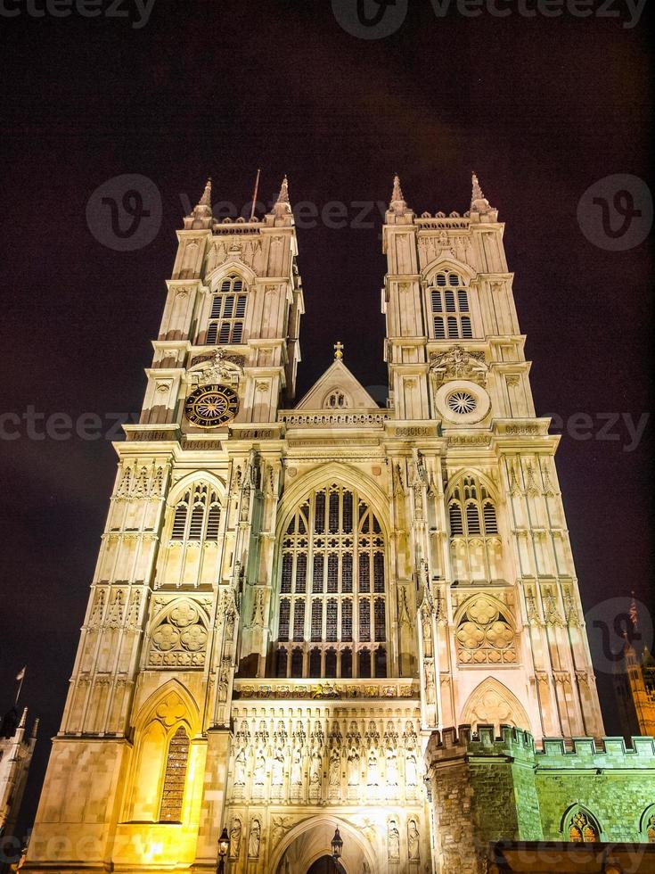 hdr igreja da abadia de westminster em londres foto