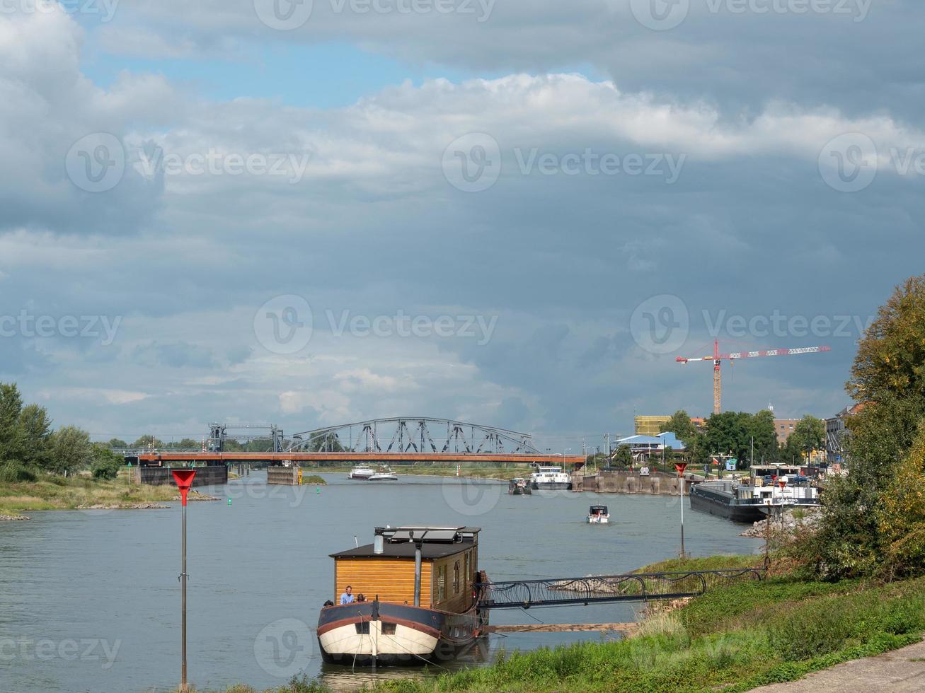 zutphen no rio ijssel na Holanda foto