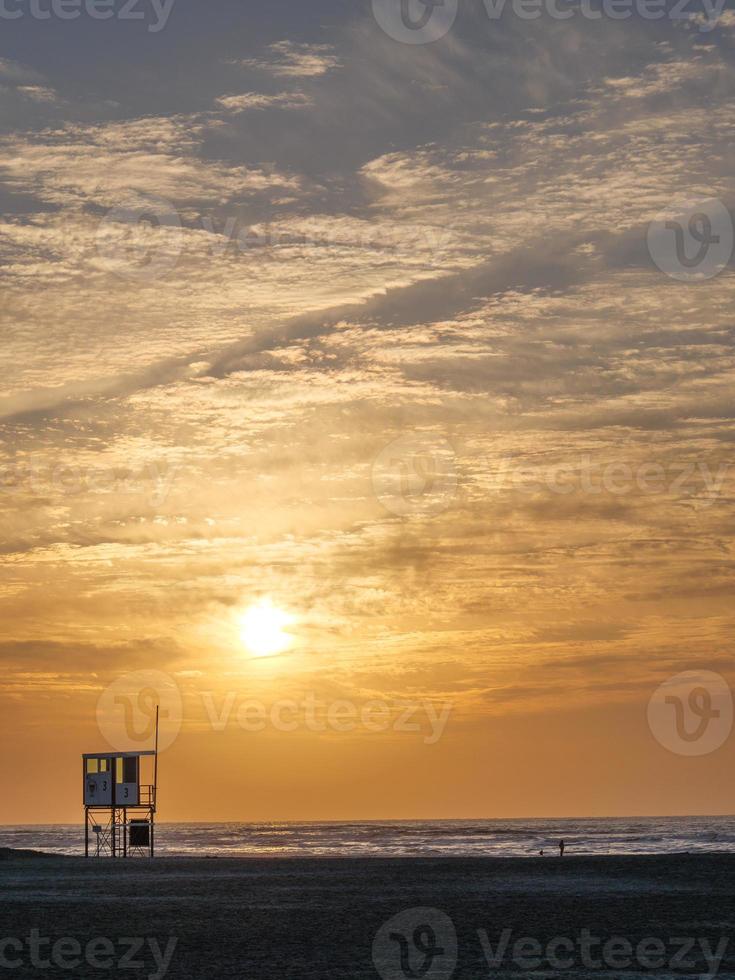 ilha juist no mar do norte alemão foto