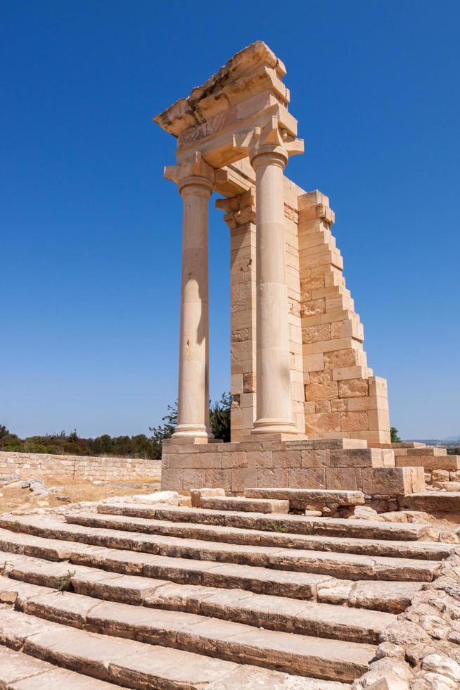 kourion, chipre, grécia, 2009. templo de apolo foto