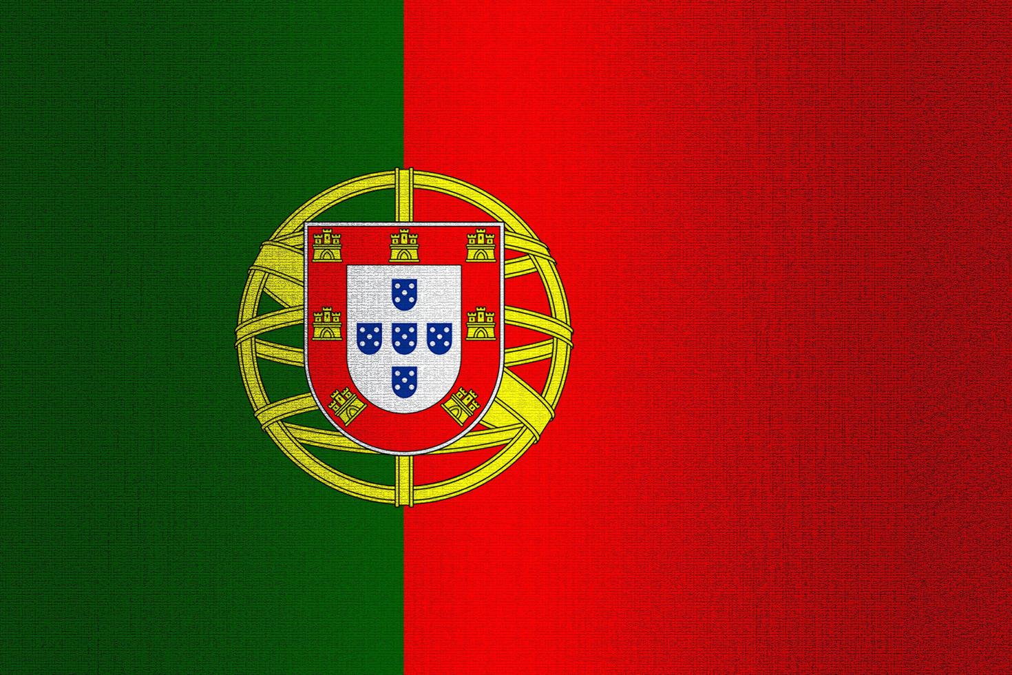 bandeira de portugal em pedra foto