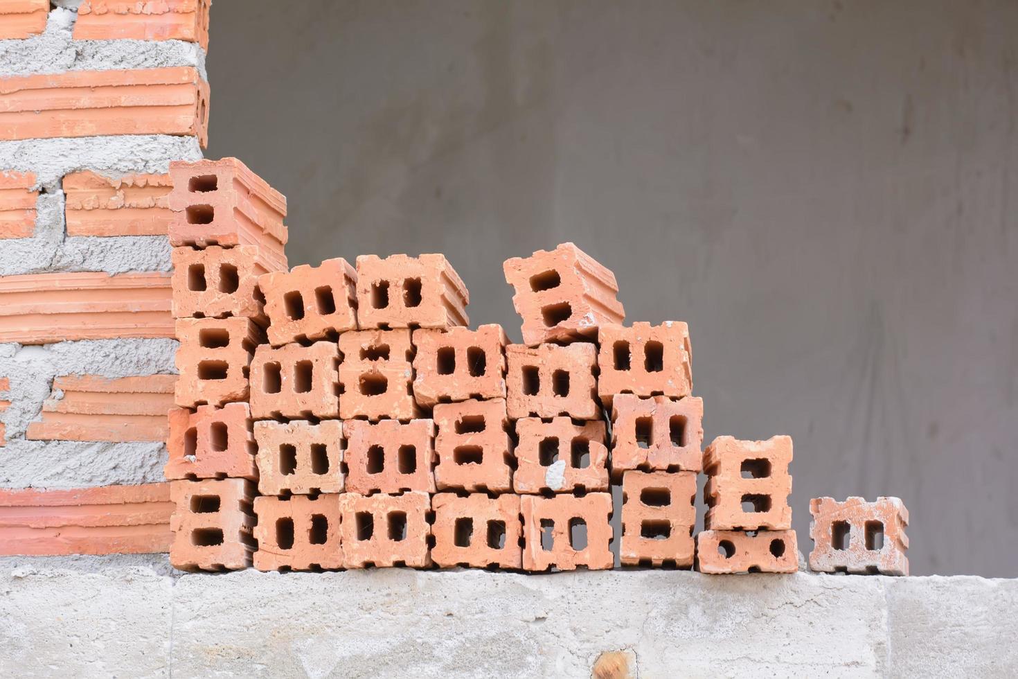 pedra na construção foto