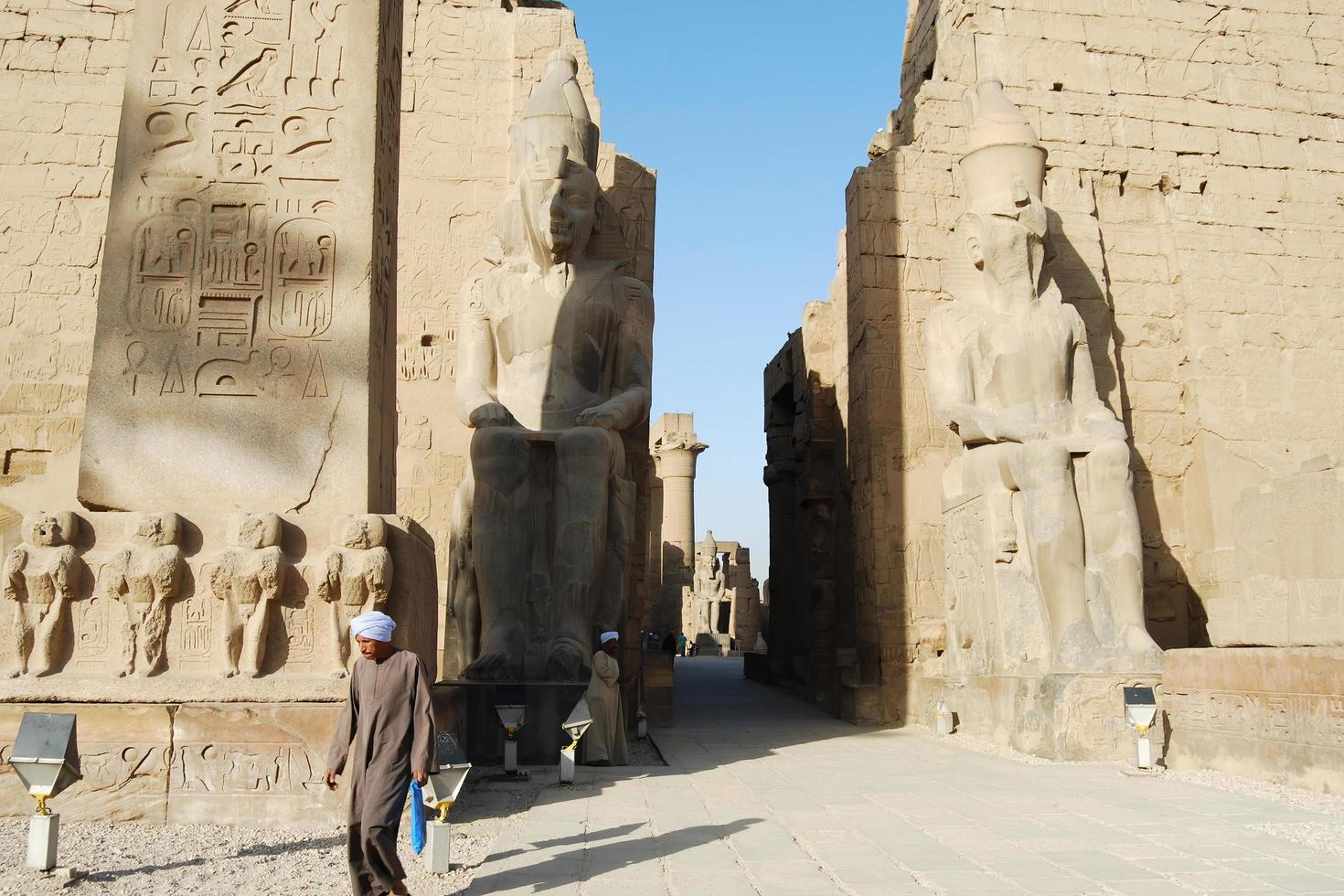 Ruína E Obelisco Do Templo De Karnak Em Luxor, Egito Foto de Stock