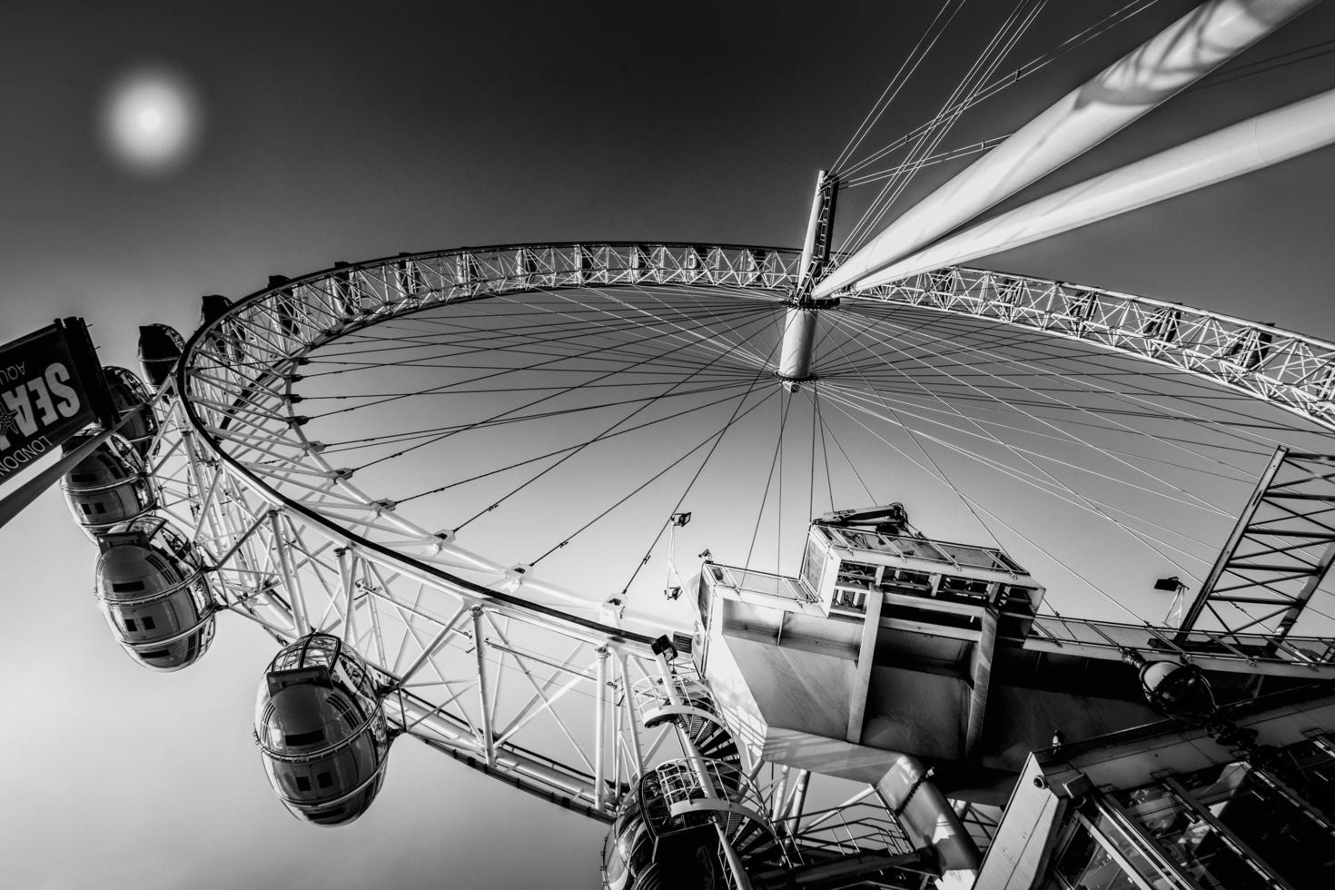 londres, reino unido, 2016. vista do olho de londres foto