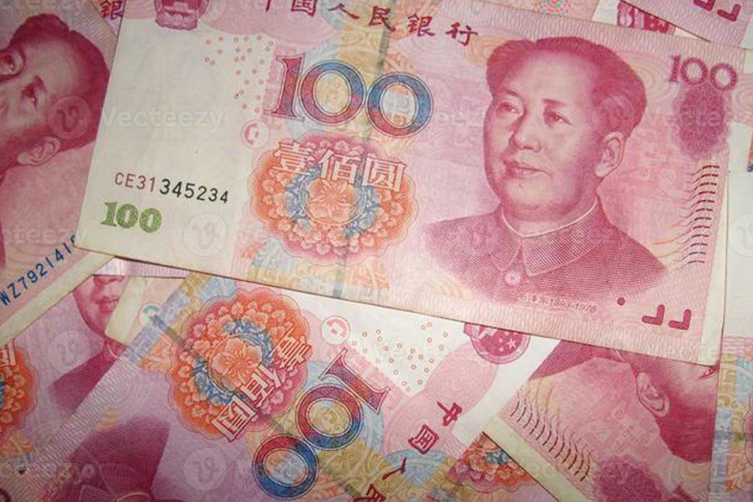 fundo de China yuan, fundo de dinheiro chinês. foto