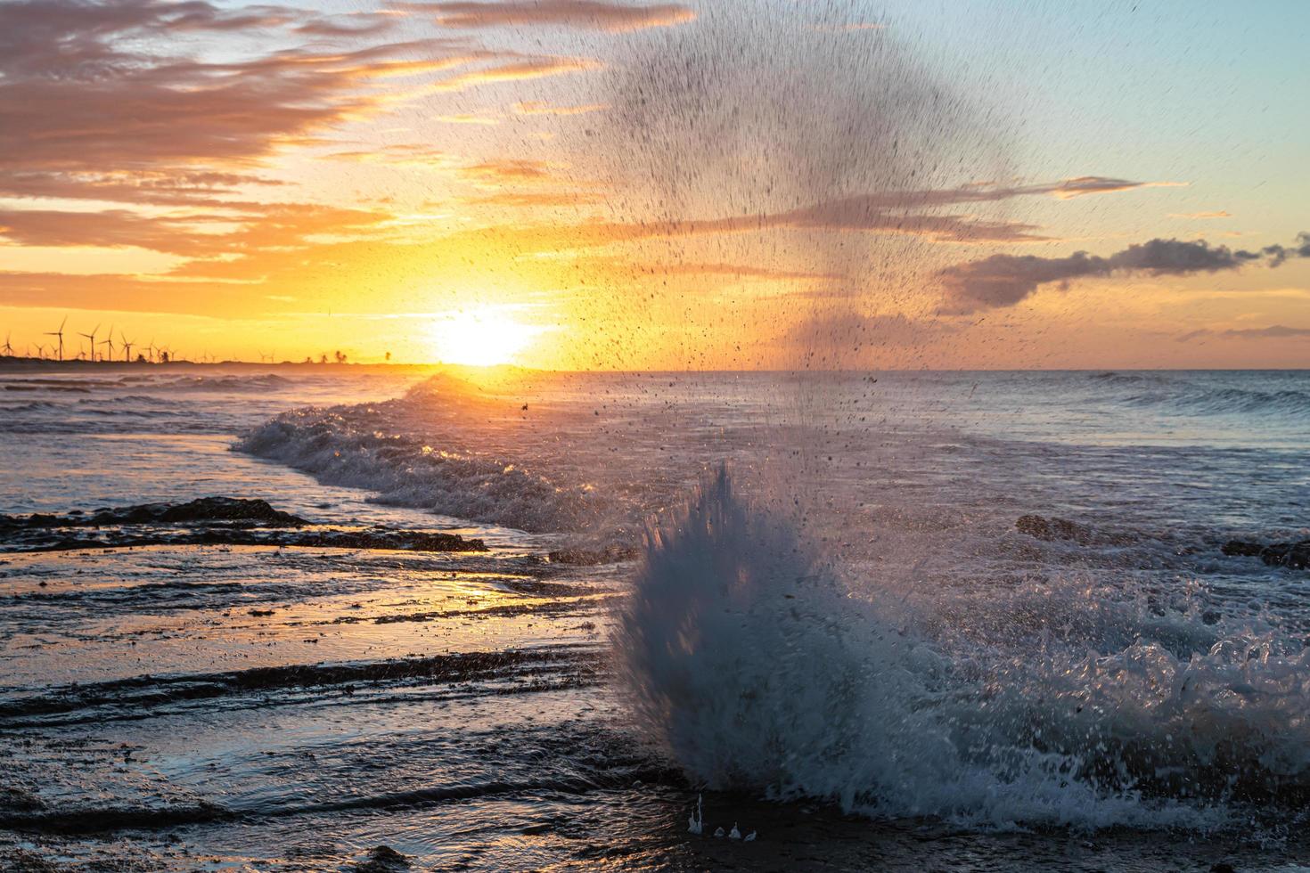 são miguel do gostoso, rio grande do norte, brasil por volta de maio de 2019 imagem da praia praia de tourinhos na cidade de são miguel do gostoso, brasil foto