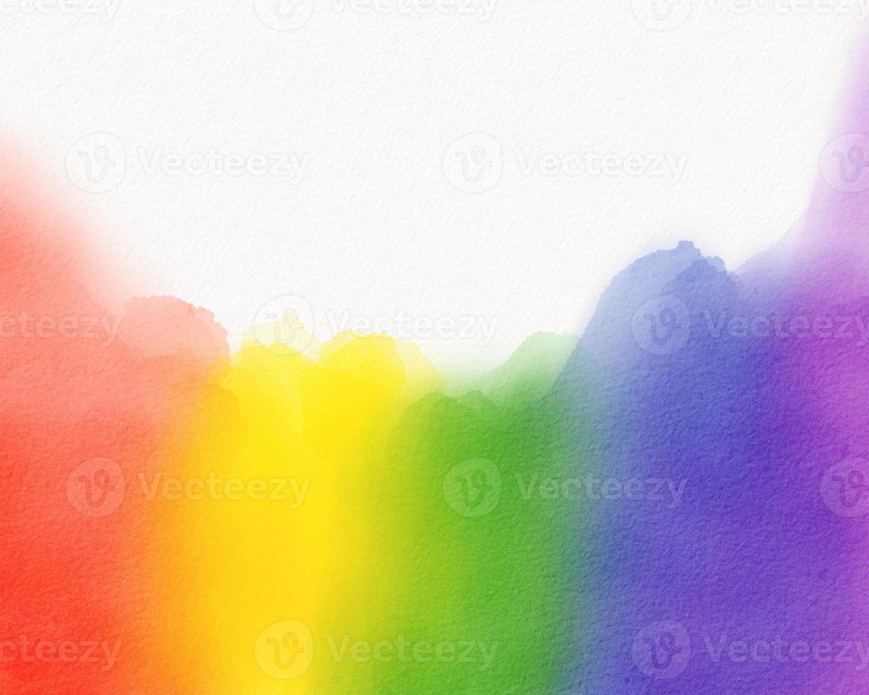 conceito de textura em aquarela do mês do orgulho lgbt. fundo do arco-íris foto