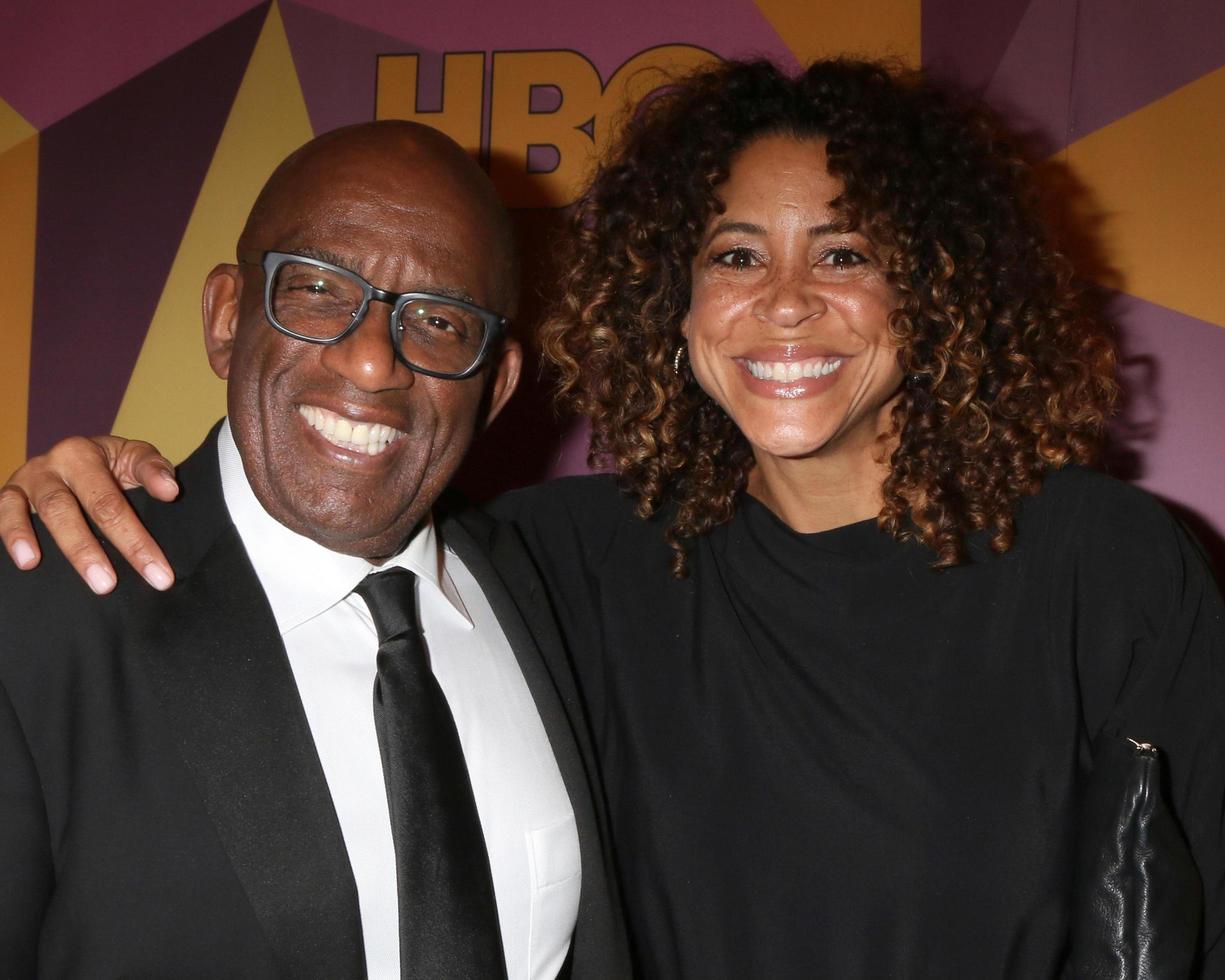 los angeles 7 de janeiro, al roker, tonya owens no hbo post golden globe party 2018 no beverly hilton hotel em 7 de janeiro de 2018 em beverly hills, ca foto