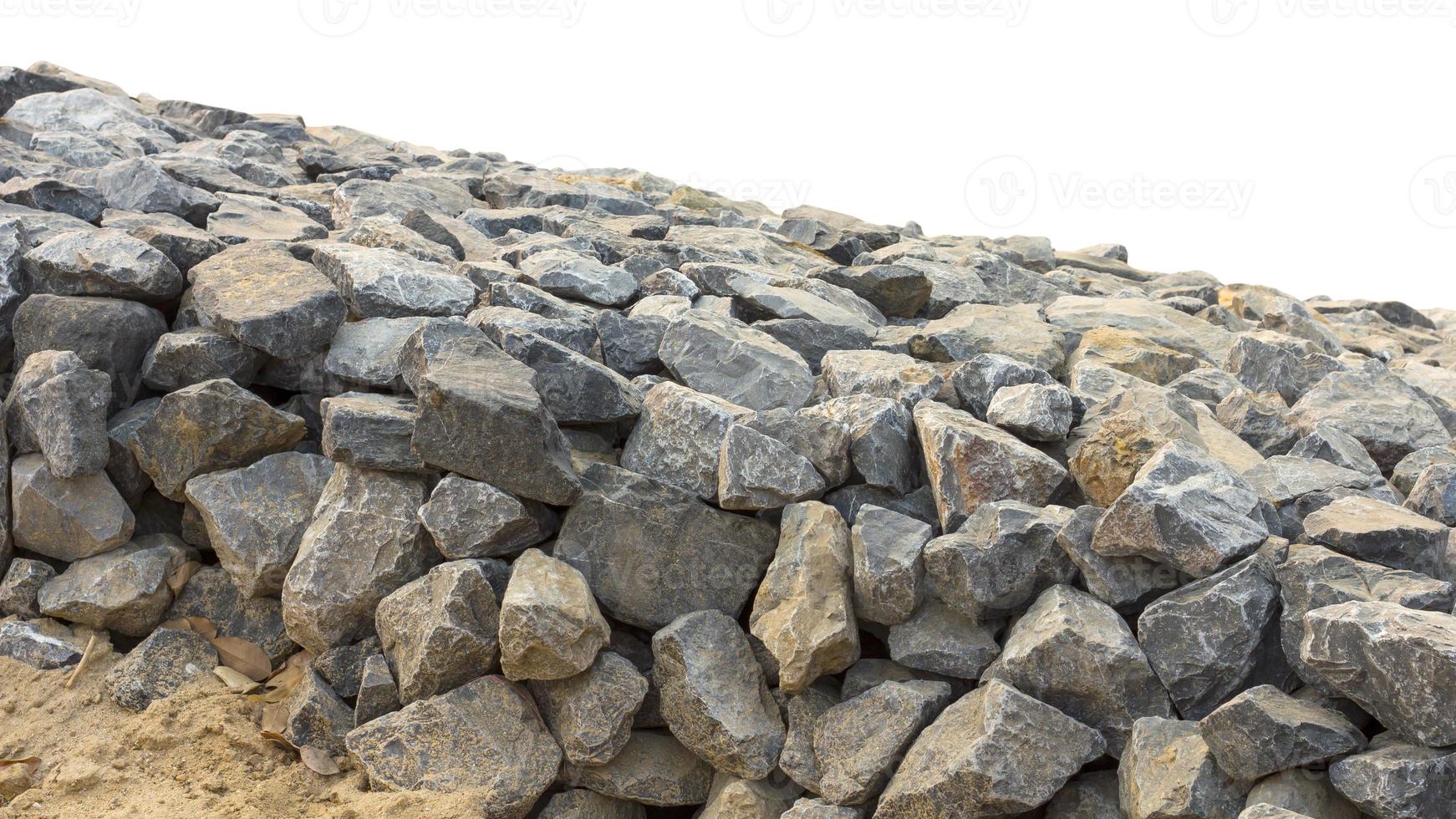 empilhar barragem de pedra. foto