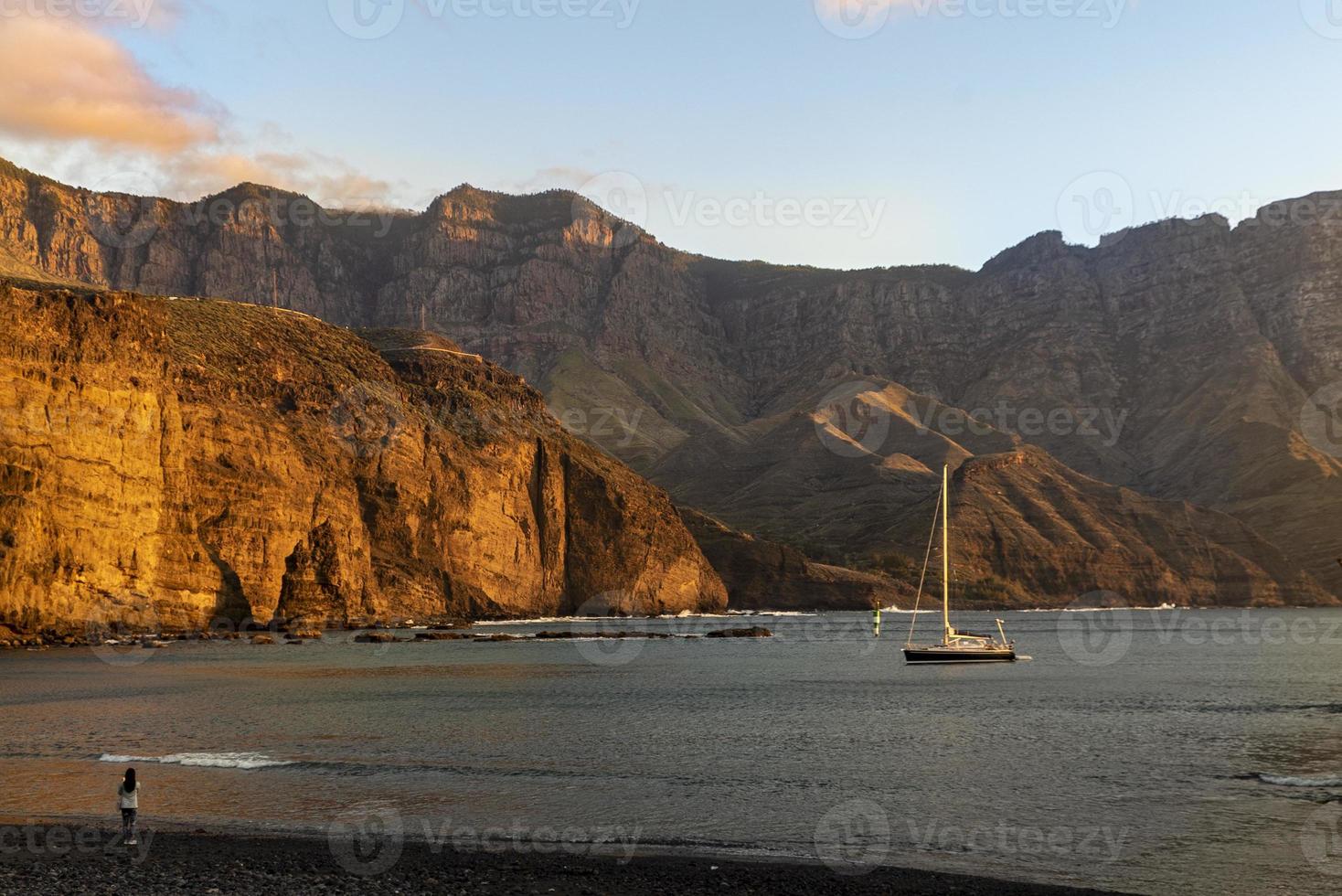 porto de las nieves em gran canaria, ilhas canry foto