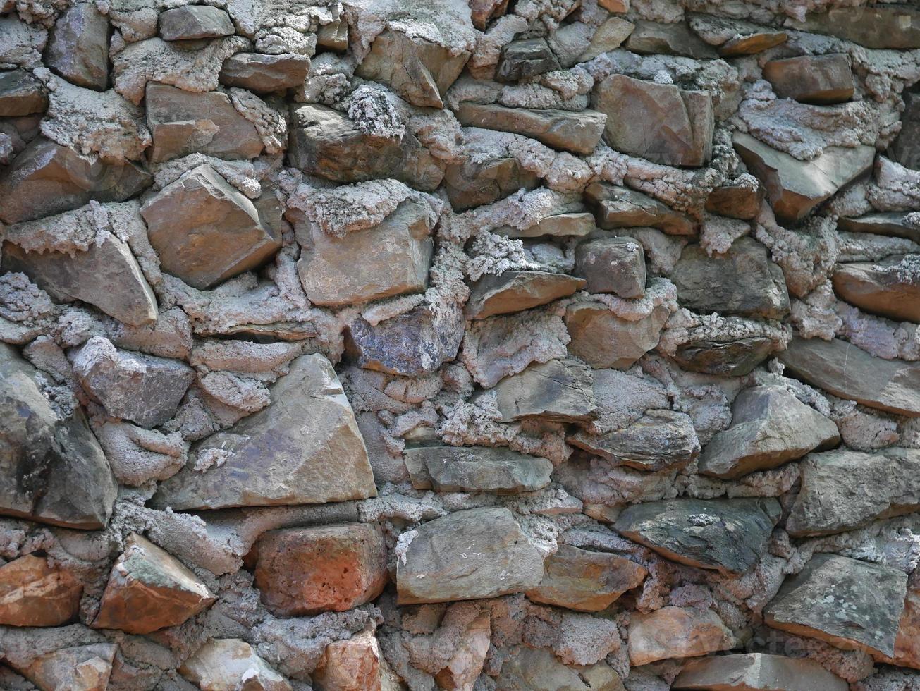 velho muro de pedra foto