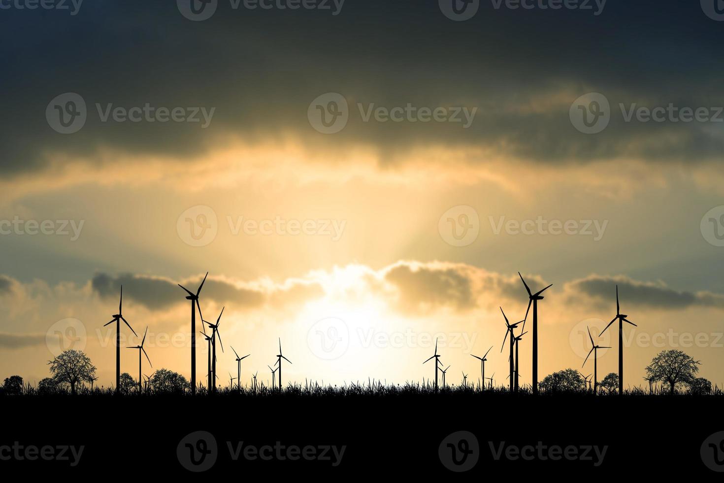 turbinas eólicas geram energia foto