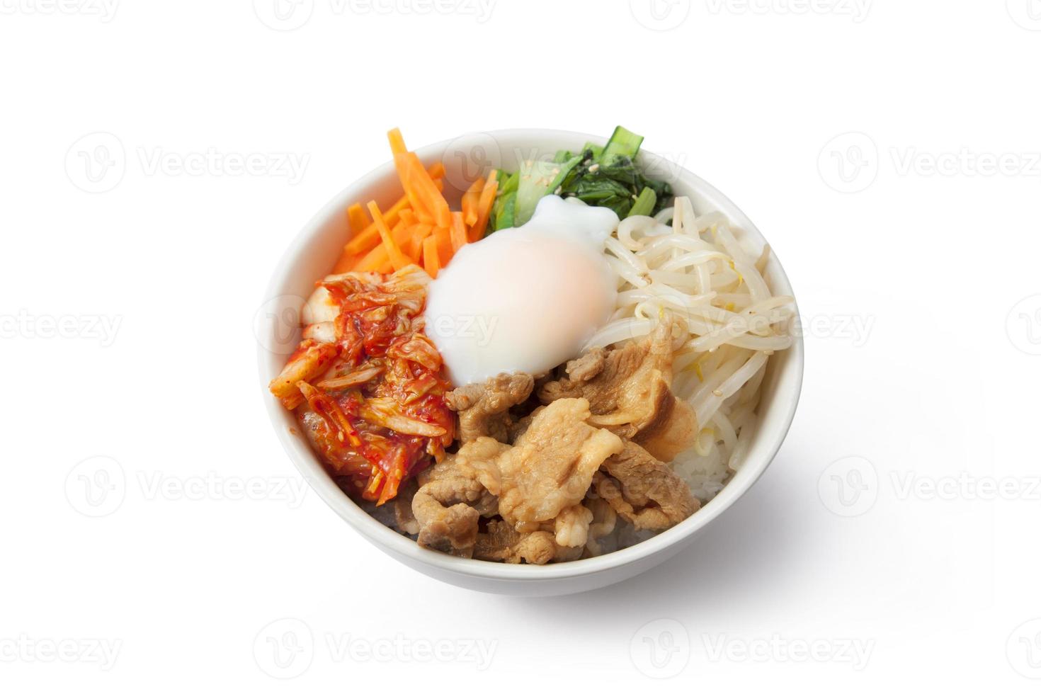 prato de arroz coreano / bibimbap foto