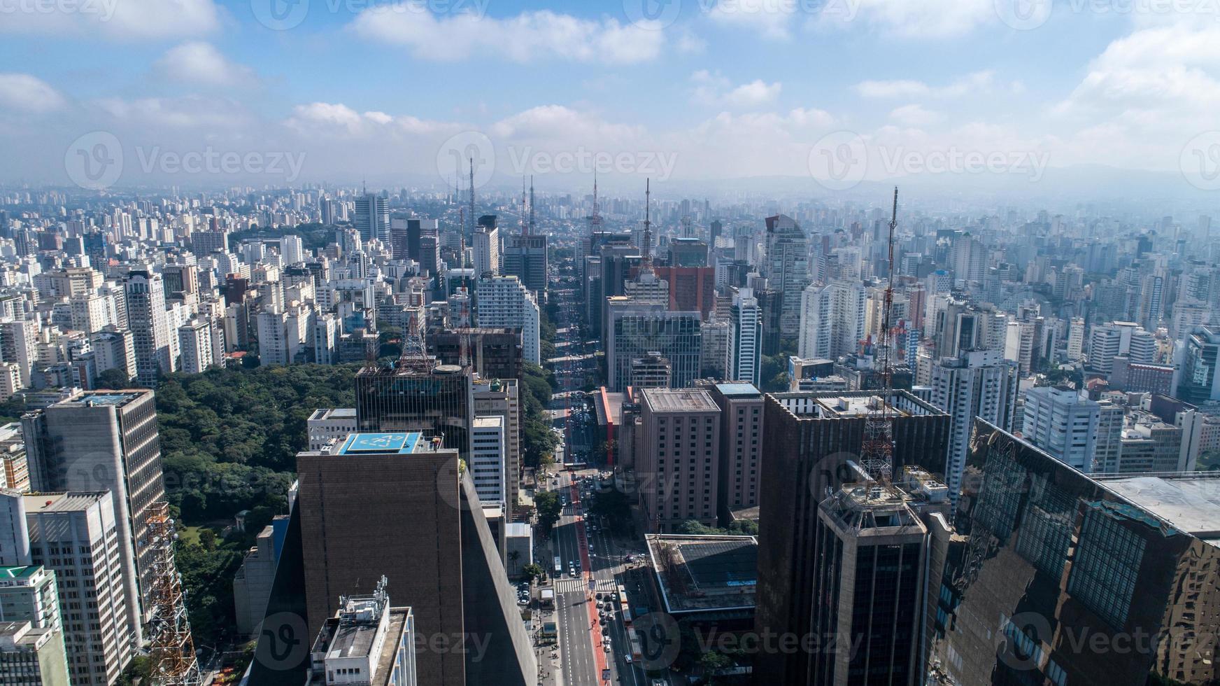 vista aérea da cidade de passos foto