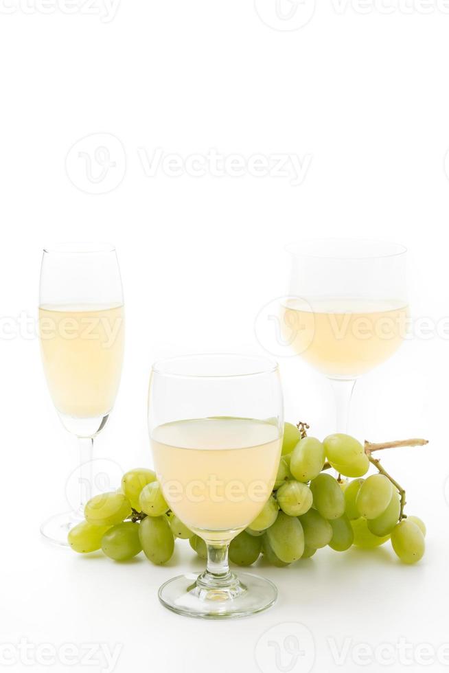 suco de uvas brancas foto