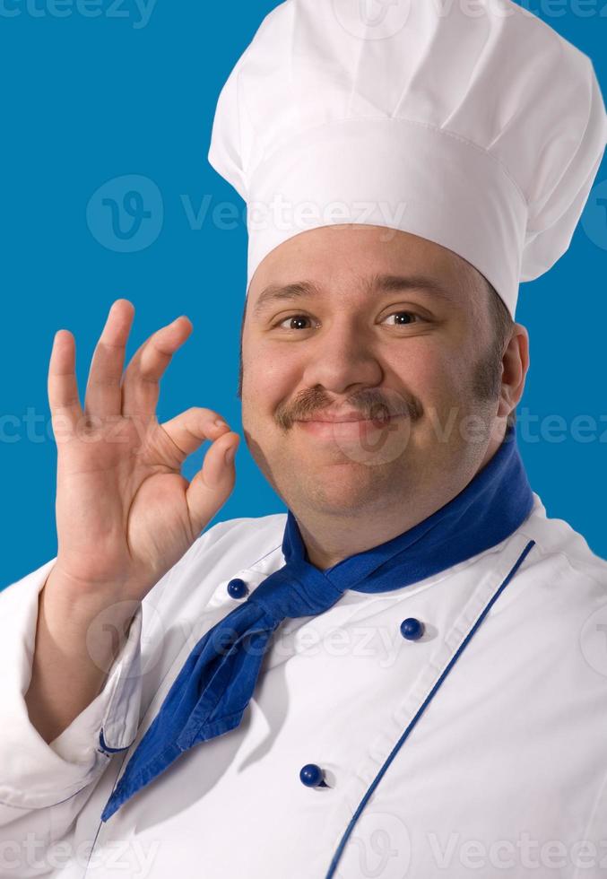 cozinheiro atraente feliz foto