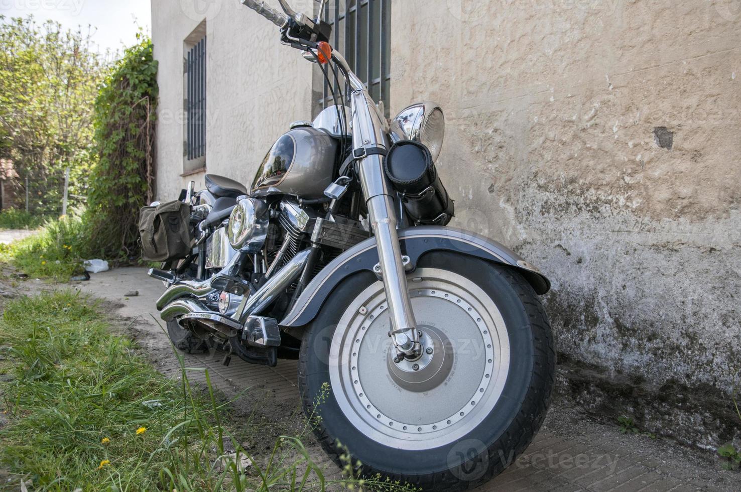 motocicleta cor preta foto
