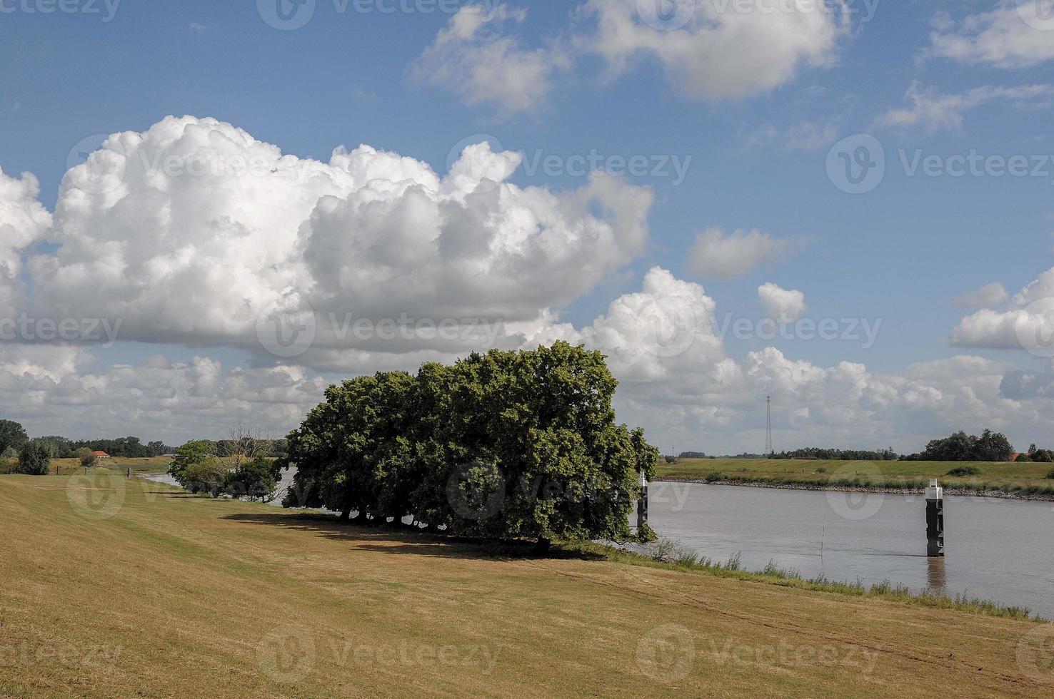 o rio ems perto de weener na alemanha foto