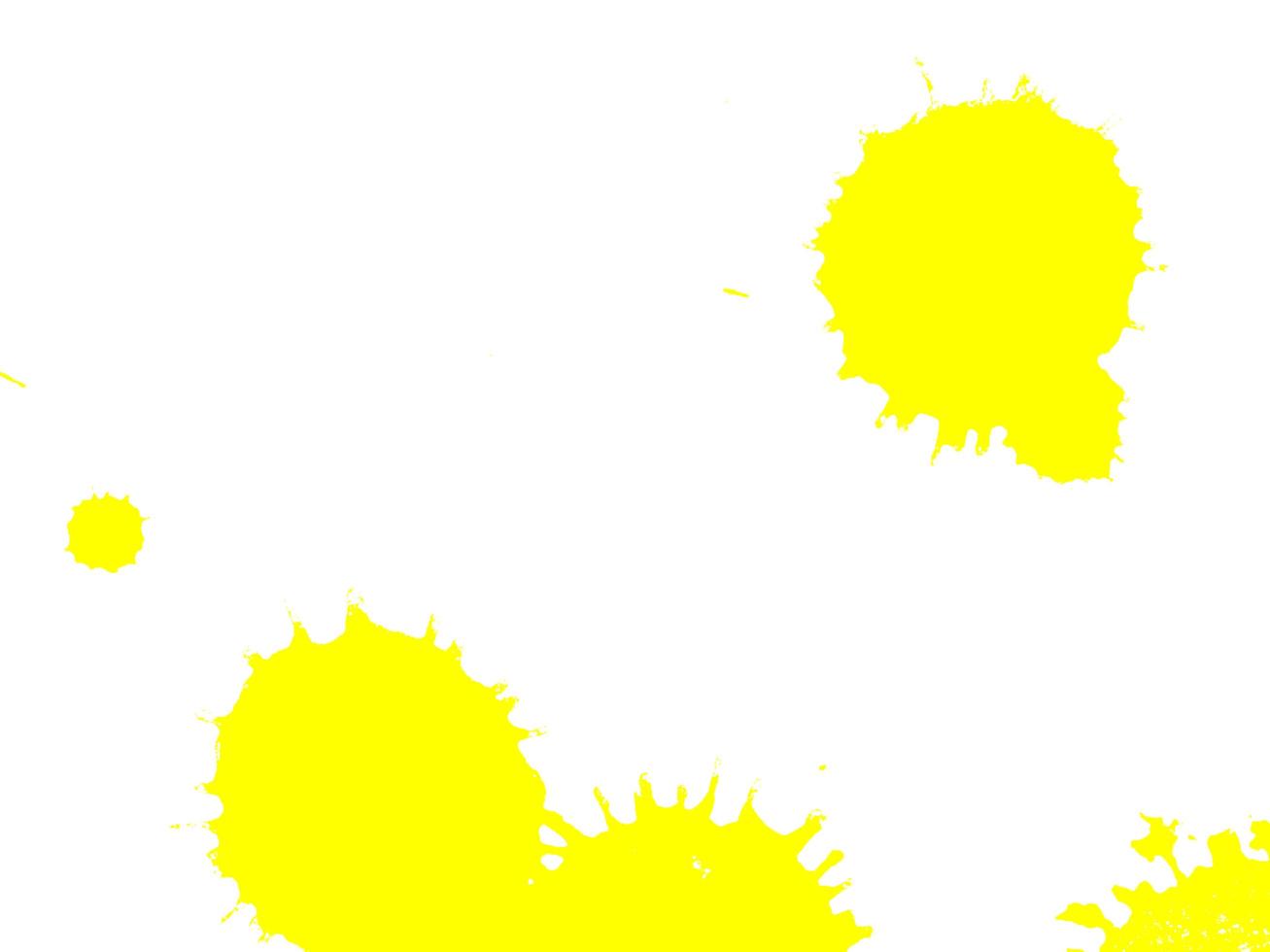 salpicos de tinta aquarela de cor amarela de ponto no fundo de papel branco foto