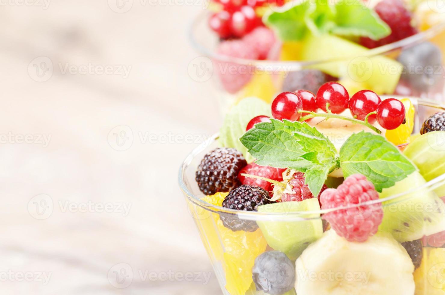 mistura de salada de frutas foto