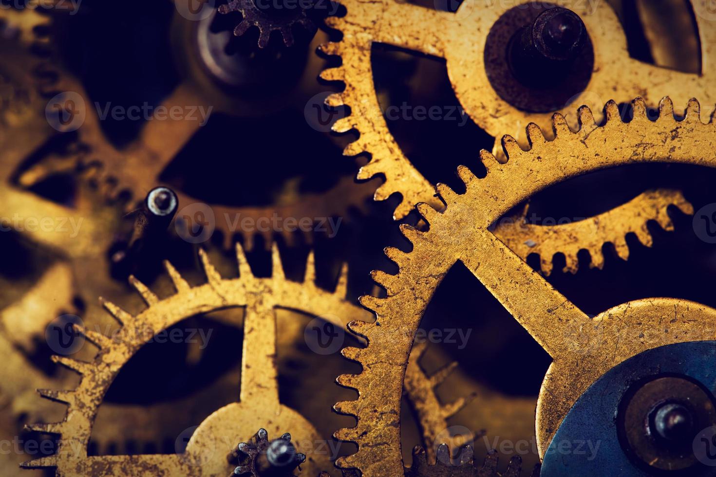 engrenagem grunge, fundo de rodas dentadas. ciência industrial, relógio, tecnologia. foto