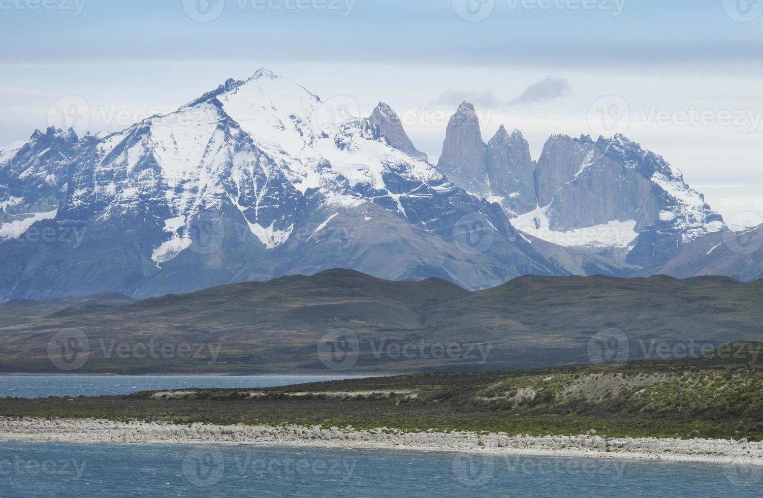 Chile. paisagem da Patagônia. torres del paine. foto