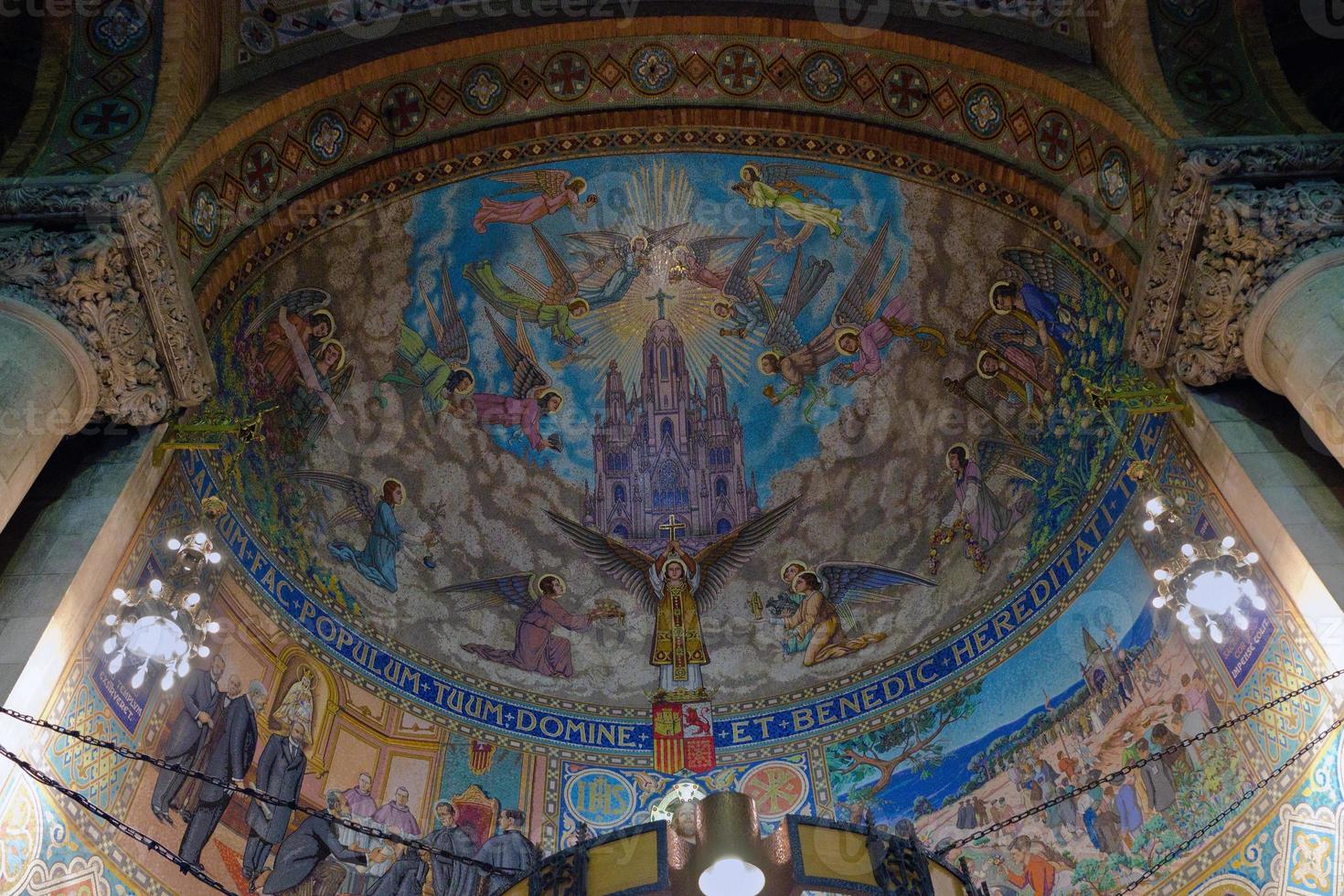 mosaico de afresco na igreja foto
