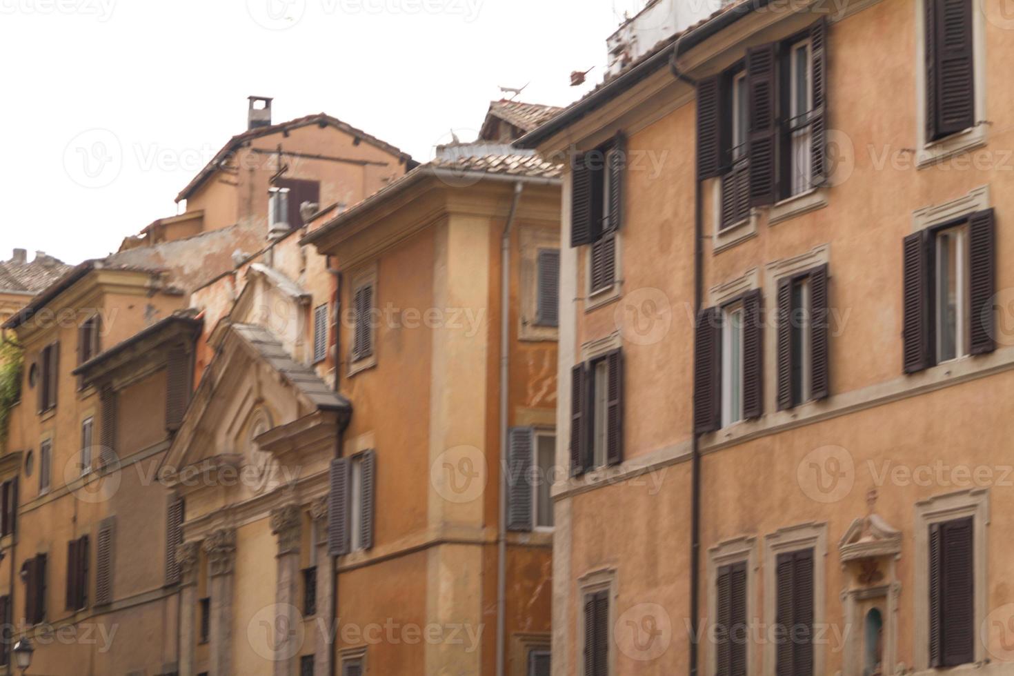 Roma, Itália. detalhes arquitetônicos típicos da cidade velha foto