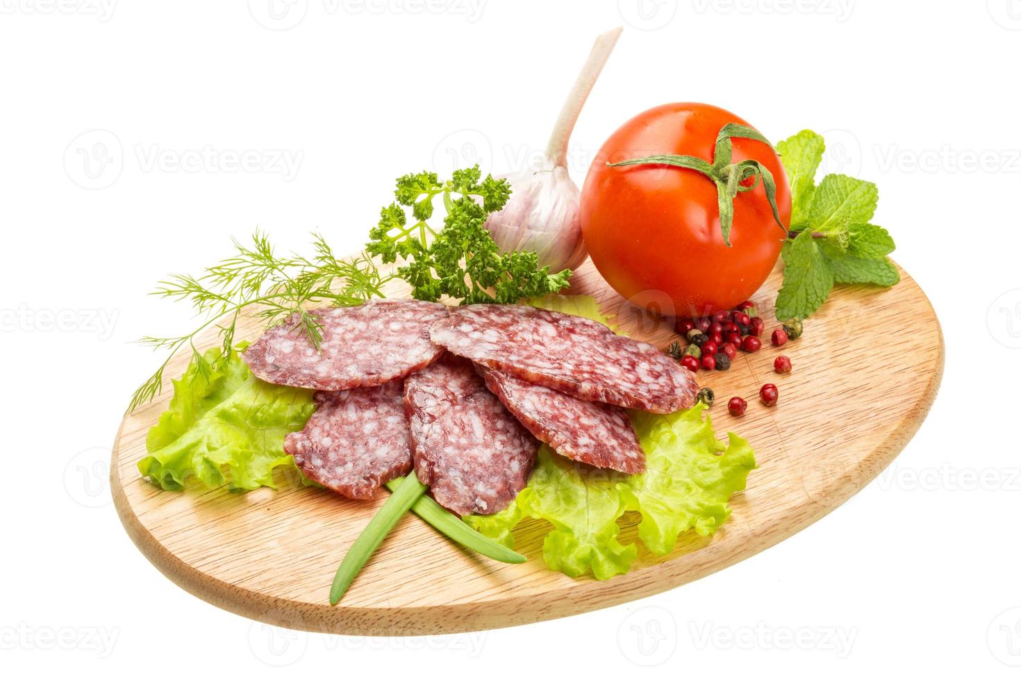 salame maduro fresco foto