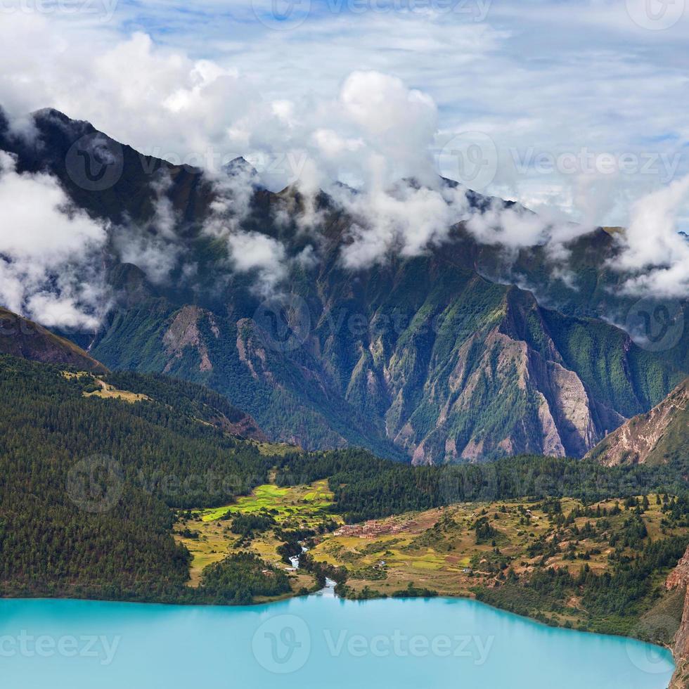 lago phoksundo, nepal foto