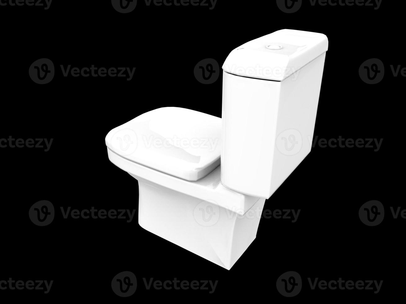 assento isolado lavatório armário banheiro banheiro wc porcelana ilustração 3d foto