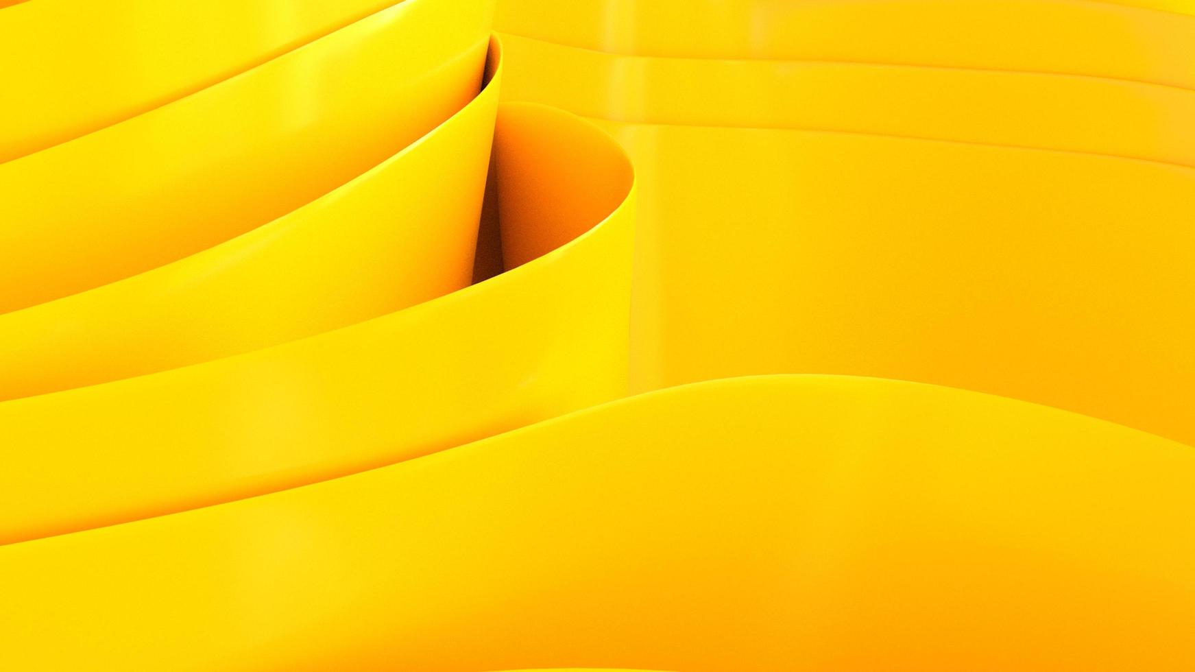 papel de parede da área de trabalho gradiente amarelo onda 3d foto