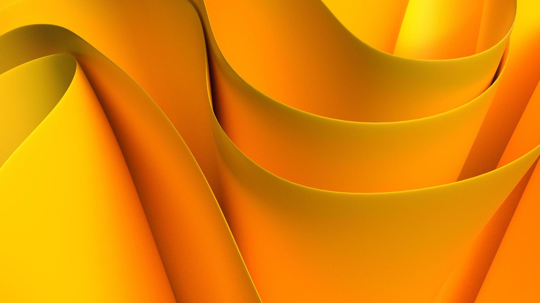 papel de parede da área de trabalho gradiente amarelo onda 3d foto