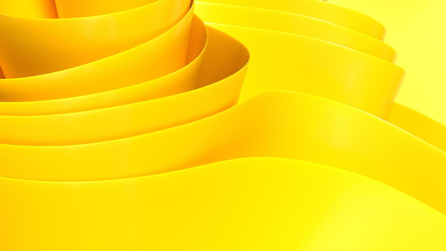 papel de parede da área de trabalho gradiente amarelo onda 3d foto