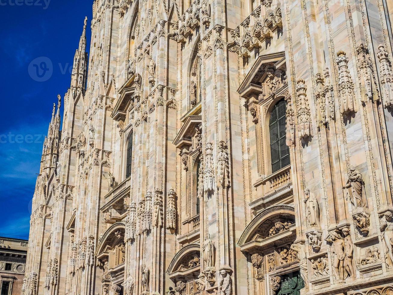 hdr duomo di milano catedral de milão foto