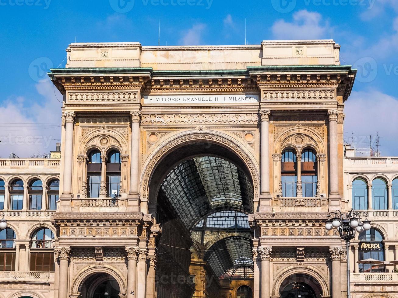 hdr galleria vittorio emanuele ii milão foto