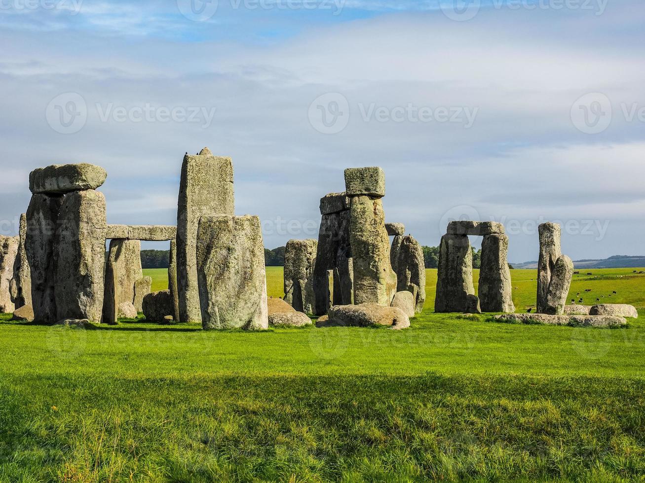 monumento hdr stonehenge em amesbury foto