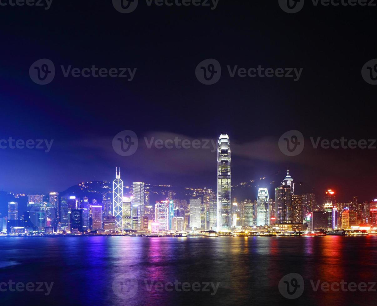 Hong Kong à noite foto
