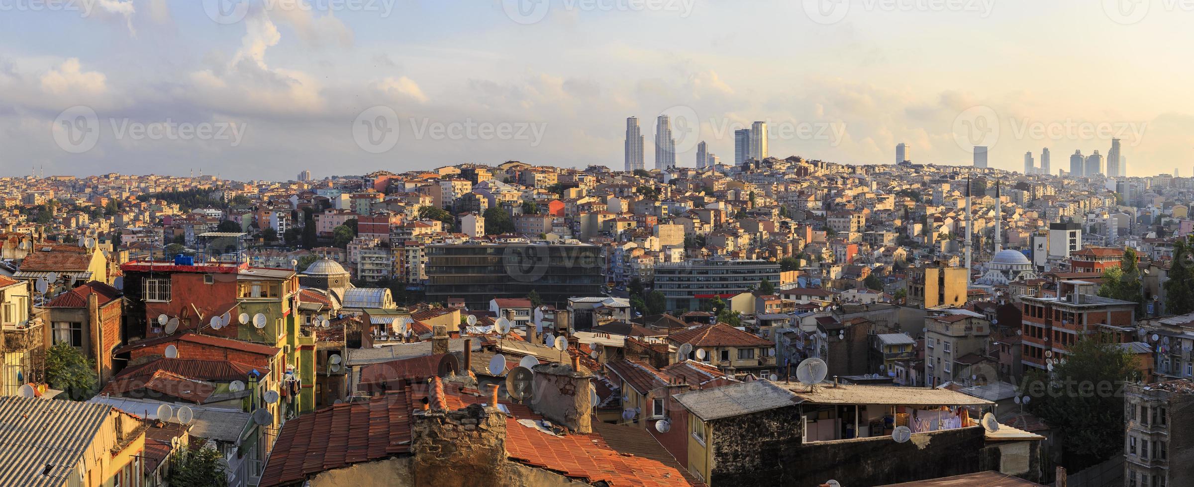 panorama de istambul taksim.turkey foto