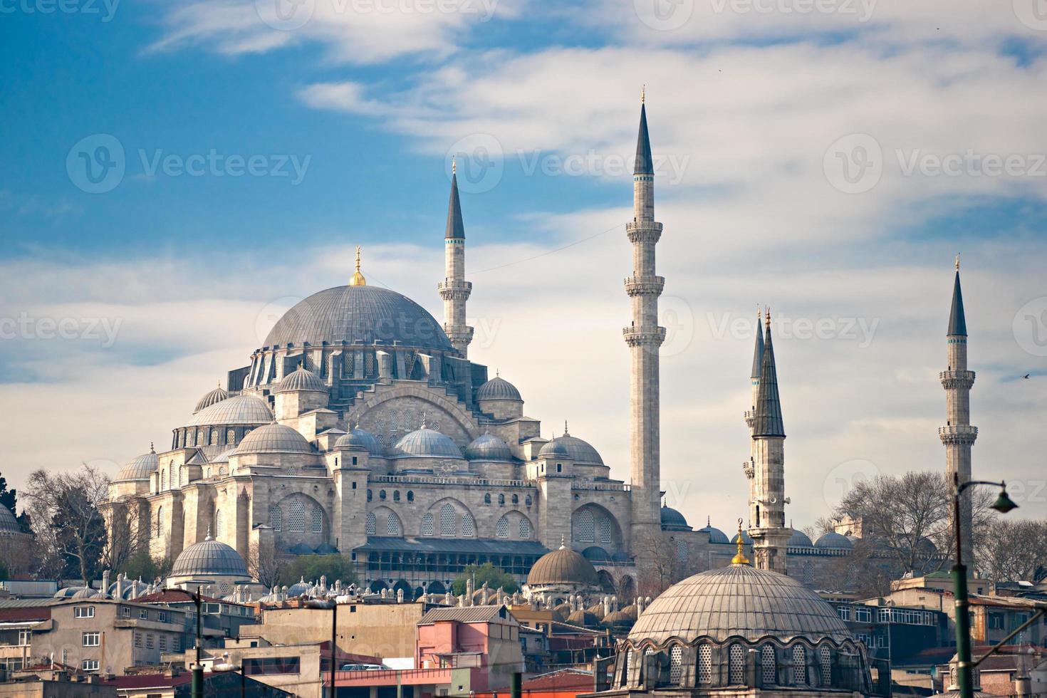 a mesquita suleymanie (distrito de fatih). Istambul. foto